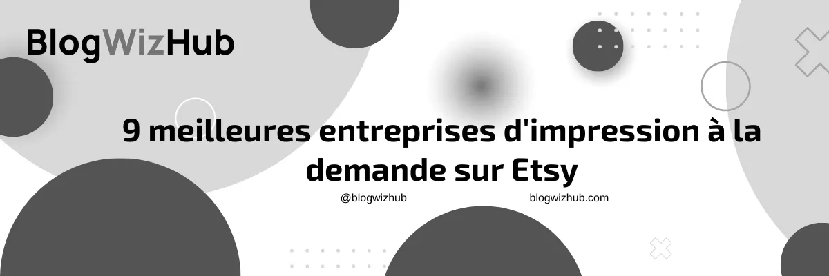 Découvrez les 9 leaders du "Print on demand" sur Etsy